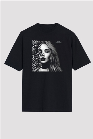 Iggy Azalea Siyah Unisex Oversize Tişört T-Shirt