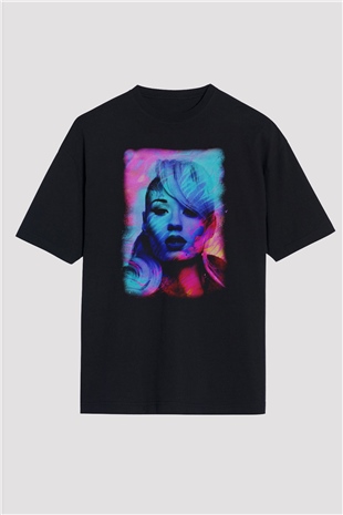 Iggy Azalea Siyah Oversize Tişört Oversize T-shirt - TişörtFabrikası