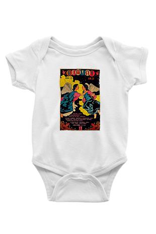 İkizler Burcu Baskılı Beyaz Unisex Bebek Body - Zıbın