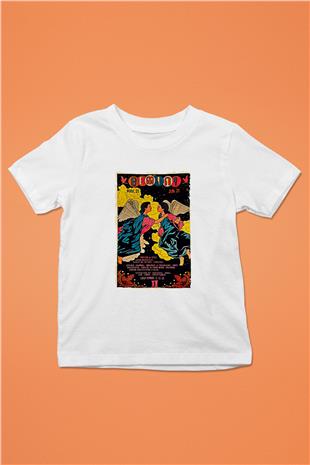 İkizler Burcu Baskılı Beyaz Unisex Beyaz Çocuk Tişört - Tshirt