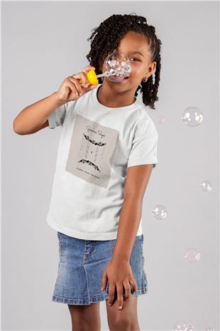 İkizler Burcu Baskılı Beyaz Unisex Beyaz Çocuk Tişört - Tshirt