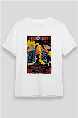 İkizler Burcu Unisex Baskılı Beyaz Tişört - Tshirt