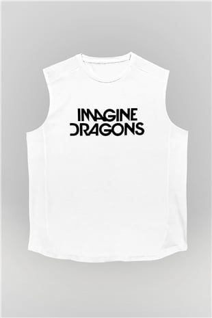 Imagine Dragons Beyaz Unisex Kolsuz Tişört