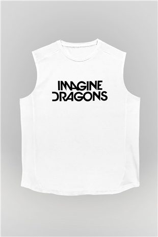 Imagine Dragons Beyaz Unisex Kolsuz Tişört