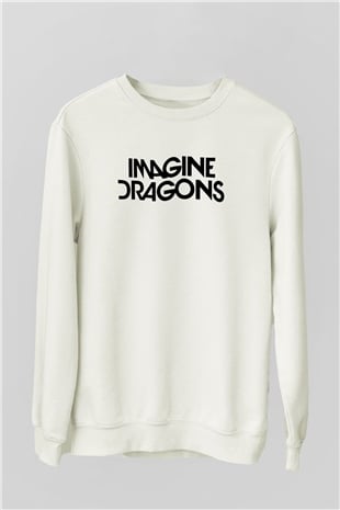 Imagine Dragons Beyaz Unisex Sweatshirt