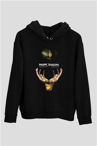 Imagine Dragons Siyah Unisex Hoodie
