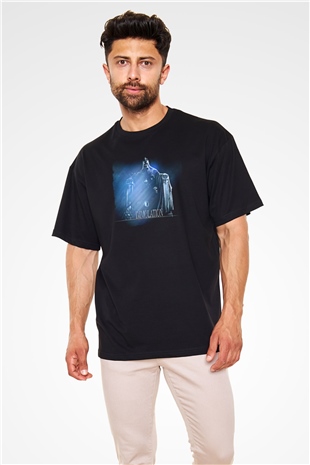 Immolation Baskılı Unisex Siyah Oversize Tişört - Tshirt
