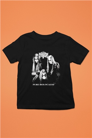 Immortal Baskılı Siyah Unisex Çocuk Tişört