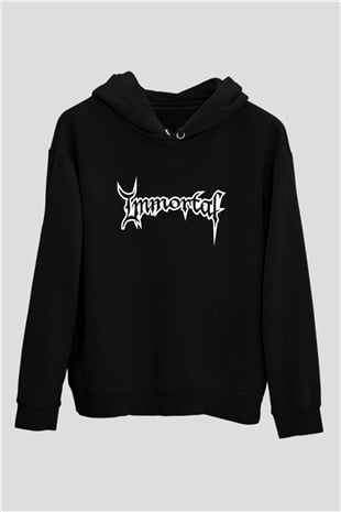 Immortal Siyah Unisex Hoodie