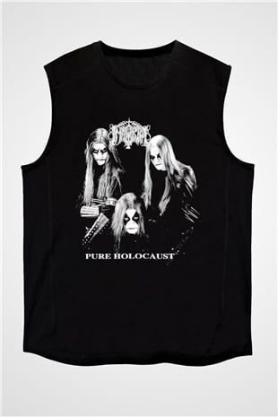 Immortal Siyah Unisex Kolsuz Tişört