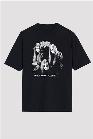 Immortal Siyah Unisex Oversize Tişört T-Shirt