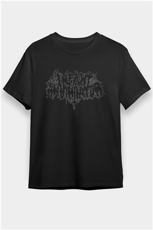 Impetigo Baskılı Unisex Siyah Tişört - Tshirt