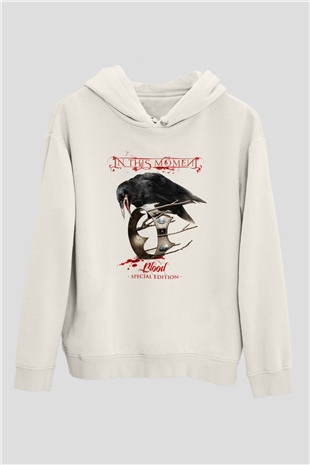 In This Moment Beyaz Unisex Kapşonlu Sweatshirt