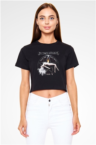 In This Moment Siyah Crop Top Tişört