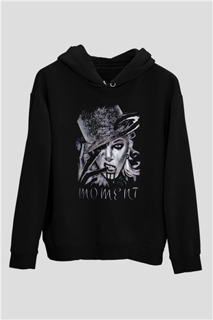 In This Moment Siyah Unisex Kapüşonlu Sweatshirt
