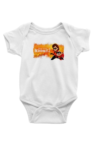 Incredibles (The) Beyaz Bebek Body - Zıbın