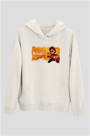 Incredibles (The) Beyaz Unisex Hoodie