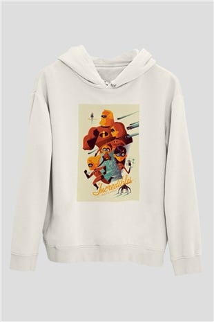 Incredibles (The) Beyaz Unisex Hoodie