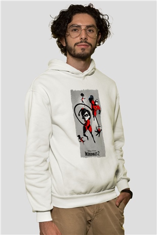 Incredibles (The) Beyaz Unisex Hoodie