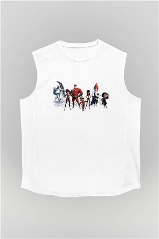 Incredibles (The) Beyaz Unisex Kolsuz Tişört