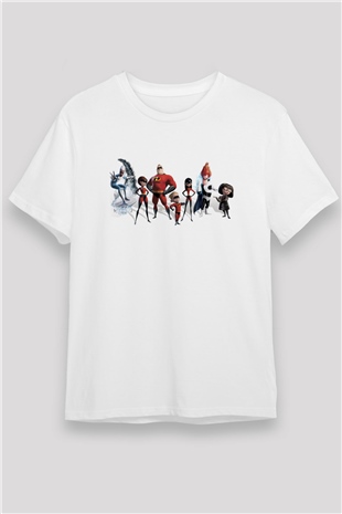 Incredibles (The) Beyaz Unisex Tişört T-Shirt