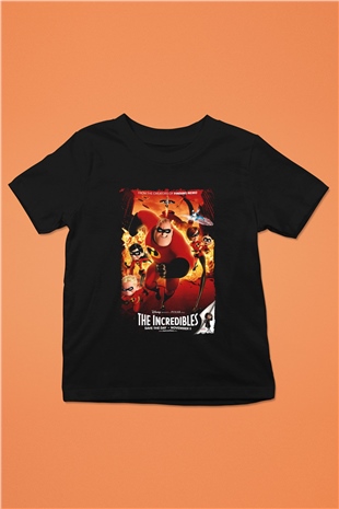 Incredibles (The) Siyah Unisex Çocuk Tişört
