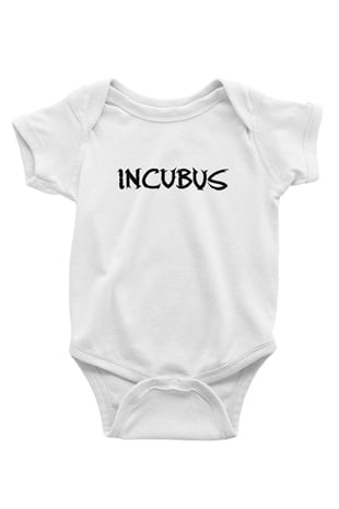 Incubus Baskılı Beyaz Unisex Bebek Body - Zıbın