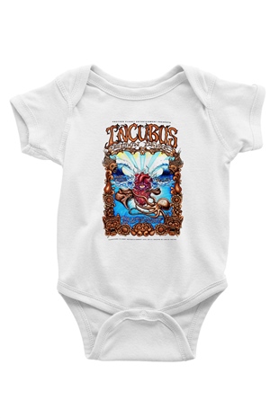 Incubus Baskılı Beyaz Unisex Bebek Body - Zıbın