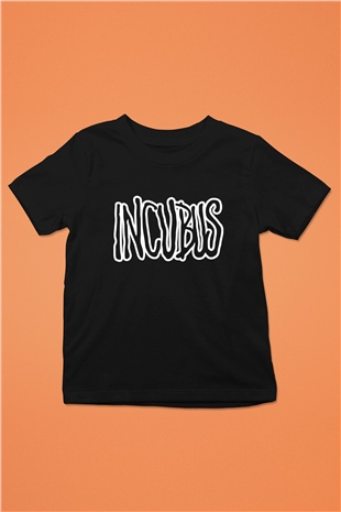 Incubus Baskılı Siyah Unisex Çocuk Tişört