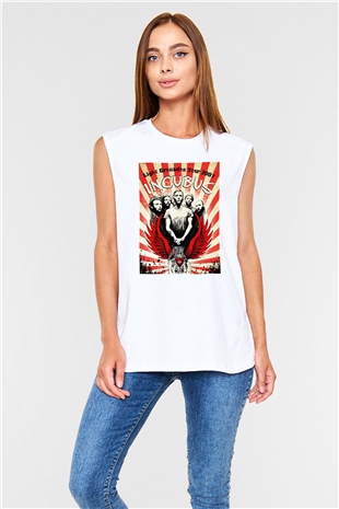 Incubus Beyaz Unisex Kolsuz Tişört