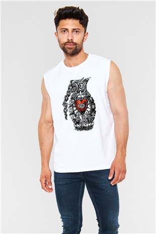 Incubus Beyaz Unisex Kolsuz Tişört