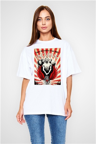 Incubus Beyaz Unisex Oversize Tişört T-Shirt