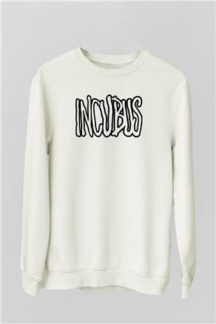 Incubus Beyaz Unisex Sweatshirt