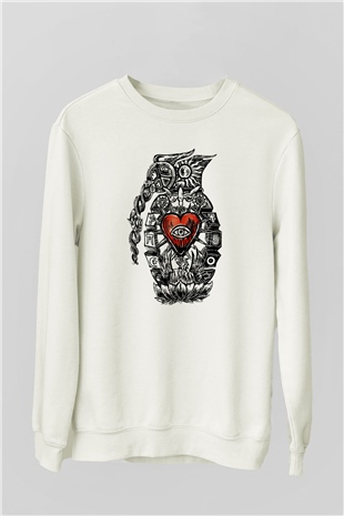 Incubus Beyaz Unisex Sweatshirt