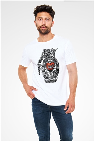 Incubus Beyaz Unisex Tişört T-Shirt - TişörtFabrikası