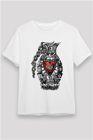 Incubus Beyaz Unisex Tişört T-Shirt - TişörtFabrikası