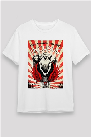 Incubus Beyaz Unisex Tişört T-Shirt - TişörtFabrikası
