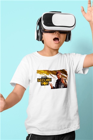 Infamous Beyaz Unisex Çocuk Tişört