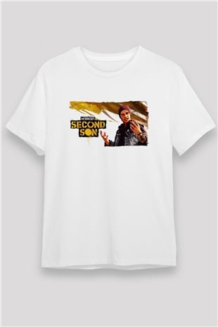 Infamous Beyaz Unisex Tişört T-Shirt