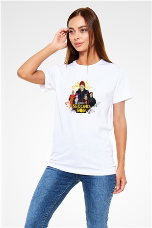 Infamous Beyaz Unisex Tişört T-Shirt