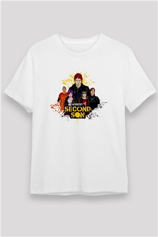 Infamous Beyaz Unisex Tişört T-Shirt