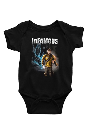 Infamous Siyah Bebek Body - Zıbın