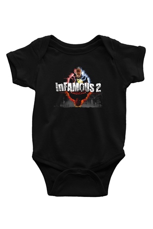 Infamous Siyah Bebek Body - Zıbın