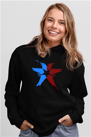 Infamous Siyah Unisex Hoodie