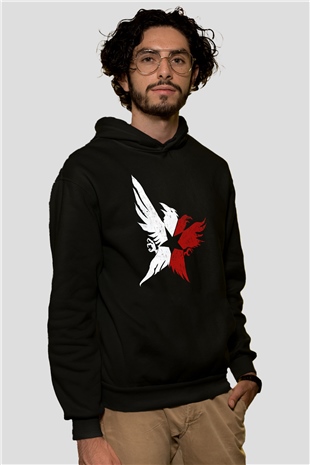 Infamous Siyah Unisex Hoodie