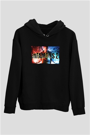 Infamous Siyah Unisex Hoodie