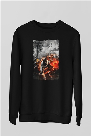 Infamous Siyah Unisex Sweatshirt