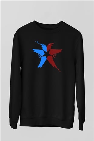 Infamous Siyah Unisex Sweatshirt