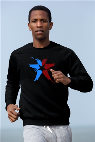 Infamous Siyah Unisex Sweatshirt