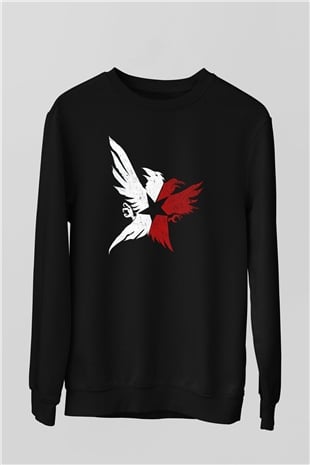 Infamous Siyah Unisex Sweatshirt